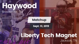Matchup: Haywood  vs. Liberty Tech Magnet  2019