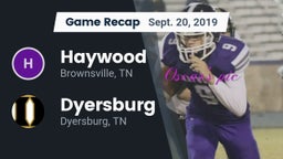 Recap: Haywood  vs. Dyersburg  2019