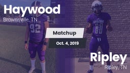 Matchup: Haywood  vs. Ripley  2019