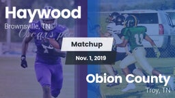 Matchup: Haywood  vs. Obion County  2019