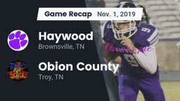 Recap: Haywood  vs. Obion County  2019