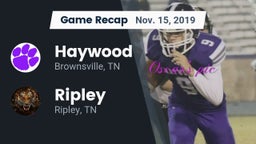 Recap: Haywood  vs. Ripley  2019