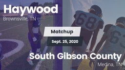 Matchup: Haywood  vs. South Gibson County  2020