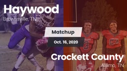Matchup: Haywood  vs. Crockett County  2020