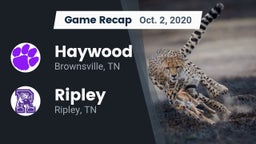 Recap: Haywood  vs. Ripley  2020