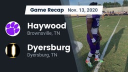 Recap: Haywood  vs. Dyersburg  2020