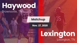 Matchup: Haywood  vs. Lexington  2020