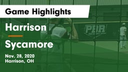 Harrison  vs Sycamore  Game Highlights - Nov. 28, 2020