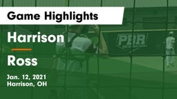 Harrison  vs Ross  Game Highlights - Jan. 12, 2021