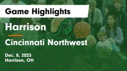 Harrison  vs Cincinnati Northwest  Game Highlights - Dec. 8, 2023