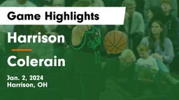 Harrison  vs Colerain  Game Highlights - Jan. 2, 2024