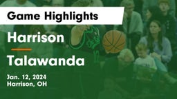 Harrison  vs Talawanda  Game Highlights - Jan. 12, 2024