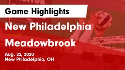 New Philadelphia  vs Meadowbrook  Game Highlights - Aug. 22, 2020