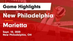 New Philadelphia  vs Marietta Game Highlights - Sept. 10, 2020