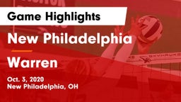 New Philadelphia  vs Warren  Game Highlights - Oct. 3, 2020