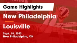 New Philadelphia  vs Louisville  Game Highlights - Sept. 18, 2023