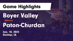 Boyer Valley  vs Paton-Churdan  Game Highlights - Jan. 10, 2023