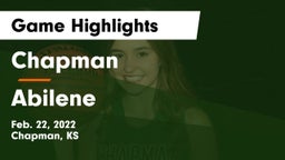 Chapman  vs Abilene  Game Highlights - Feb. 22, 2022
