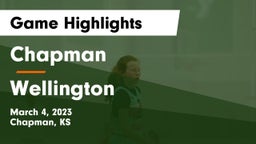 Chapman  vs Wellington  Game Highlights - March 4, 2023