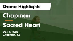Chapman  vs Sacred Heart  Game Highlights - Dec. 5, 2023