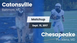 Matchup: Catonsville vs. Chesapeake  2017