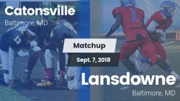 Matchup: Catonsville vs. Lansdowne  2018