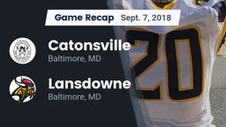 Recap: Catonsville  vs. Lansdowne  2018