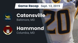 Recap: Catonsville  vs. Hammond 2019