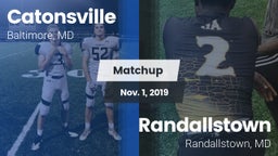Matchup: Catonsville vs. Randallstown  2019