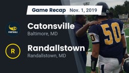 Recap: Catonsville  vs. Randallstown  2019