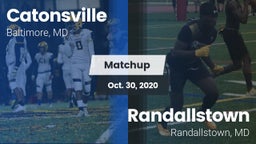 Matchup: Catonsville vs. Randallstown  2020