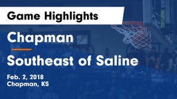 Chapman  vs Southeast of Saline  Game Highlights - Feb. 2, 2018