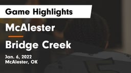 McAlester  vs Bridge Creek  Game Highlights - Jan. 6, 2022