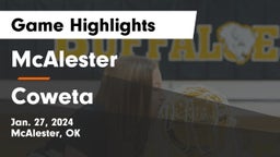 McAlester  vs Coweta  Game Highlights - Jan. 27, 2024