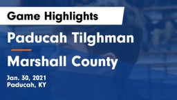 Paducah Tilghman  vs Marshall County  Game Highlights - Jan. 30, 2021