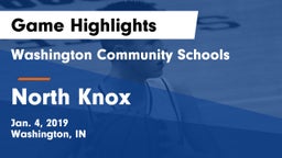 Washington Community Schools vs North Knox  Game Highlights - Jan. 4, 2019
