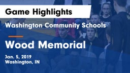 Washington Community Schools vs Wood Memorial  Game Highlights - Jan. 5, 2019