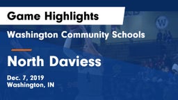 Washington Community Schools vs North Daviess  Game Highlights - Dec. 7, 2019