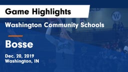 Washington Community Schools vs Bosse  Game Highlights - Dec. 20, 2019