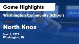 Washington Community Schools vs North Knox  Game Highlights - Jan. 8, 2021