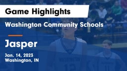Washington Community Schools vs Jasper  Game Highlights - Jan. 14, 2023