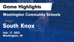 Washington Community Schools vs South Knox  Game Highlights - Feb. 17, 2023