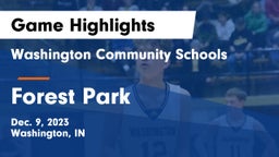 Washington Community Schools vs Forest Park  Game Highlights - Dec. 9, 2023
