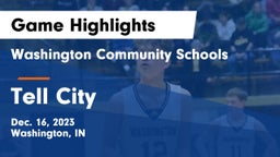 Washington Community Schools vs Tell City  Game Highlights - Dec. 16, 2023