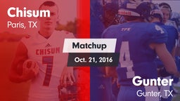 Matchup: North Lamar High Sch vs. Gunter  2016