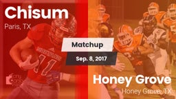 Matchup: Chisum  vs. Honey Grove  2017