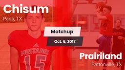 Matchup: Chisum vs. Prairiland  2017
