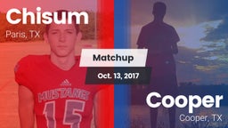 Matchup: Chisum vs. Cooper  2017