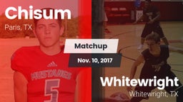 Matchup: Chisum vs. Whitewright  2017