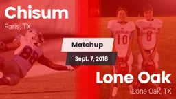 Matchup: Chisum vs. Lone Oak  2018